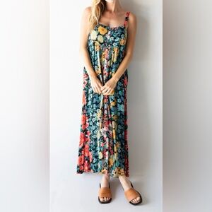 Sidney Maxi Dress - Black Coral Floral - XL